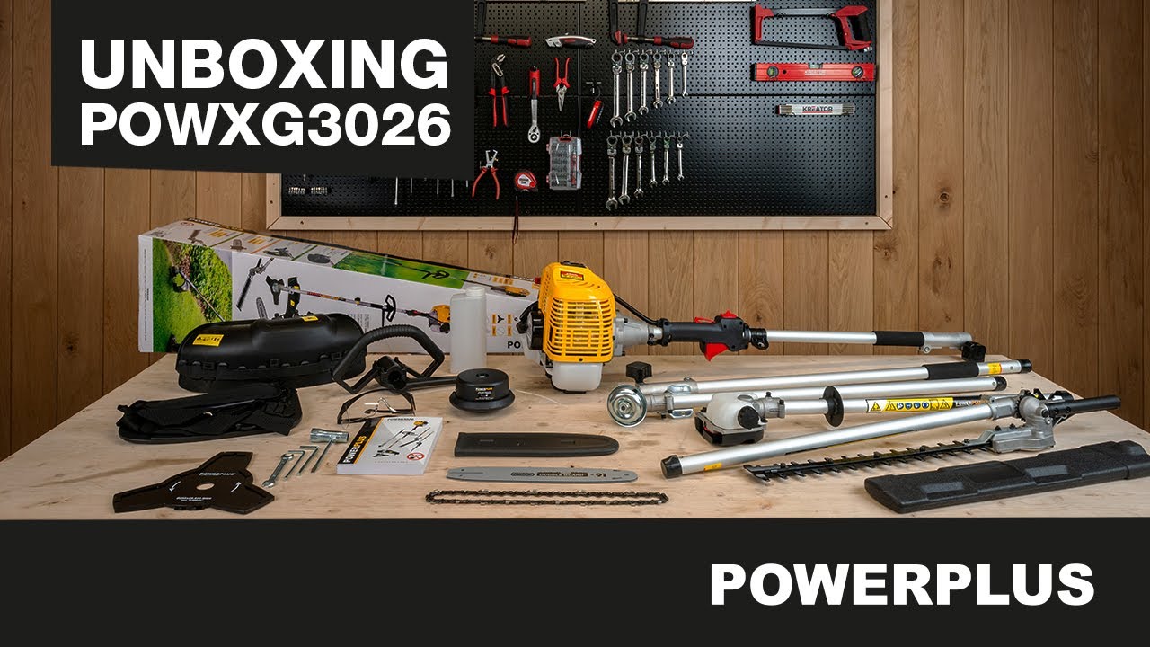POWERPLUS - D&eacute;ballage du POWXG3026 Multi-outil de jardin