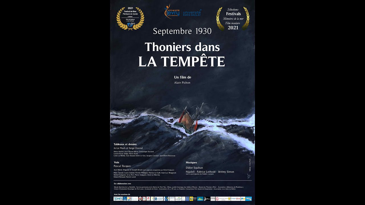 Septembre 1930.  Thoniers dans la tempête