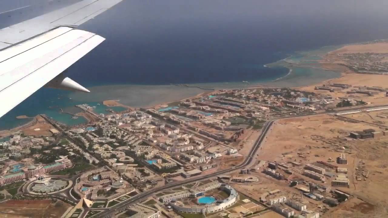 Landing at Hurghada airport