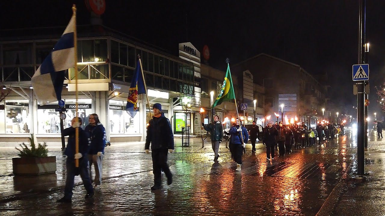 Partiolaisten soihtukulkue Heinola 2025