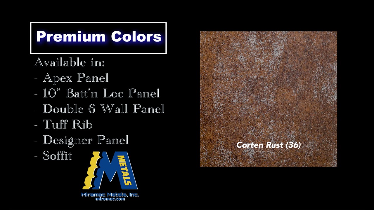 Introducing Miramac Metals New Premium Colors - Add Stunning Curb Appeal