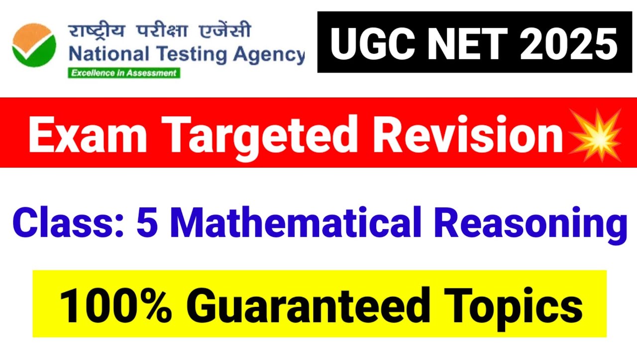 💥Class 5 Mathematical Reasoning | Revision Series | NTA UGC NET Paper 1 | UGC NET Mentor