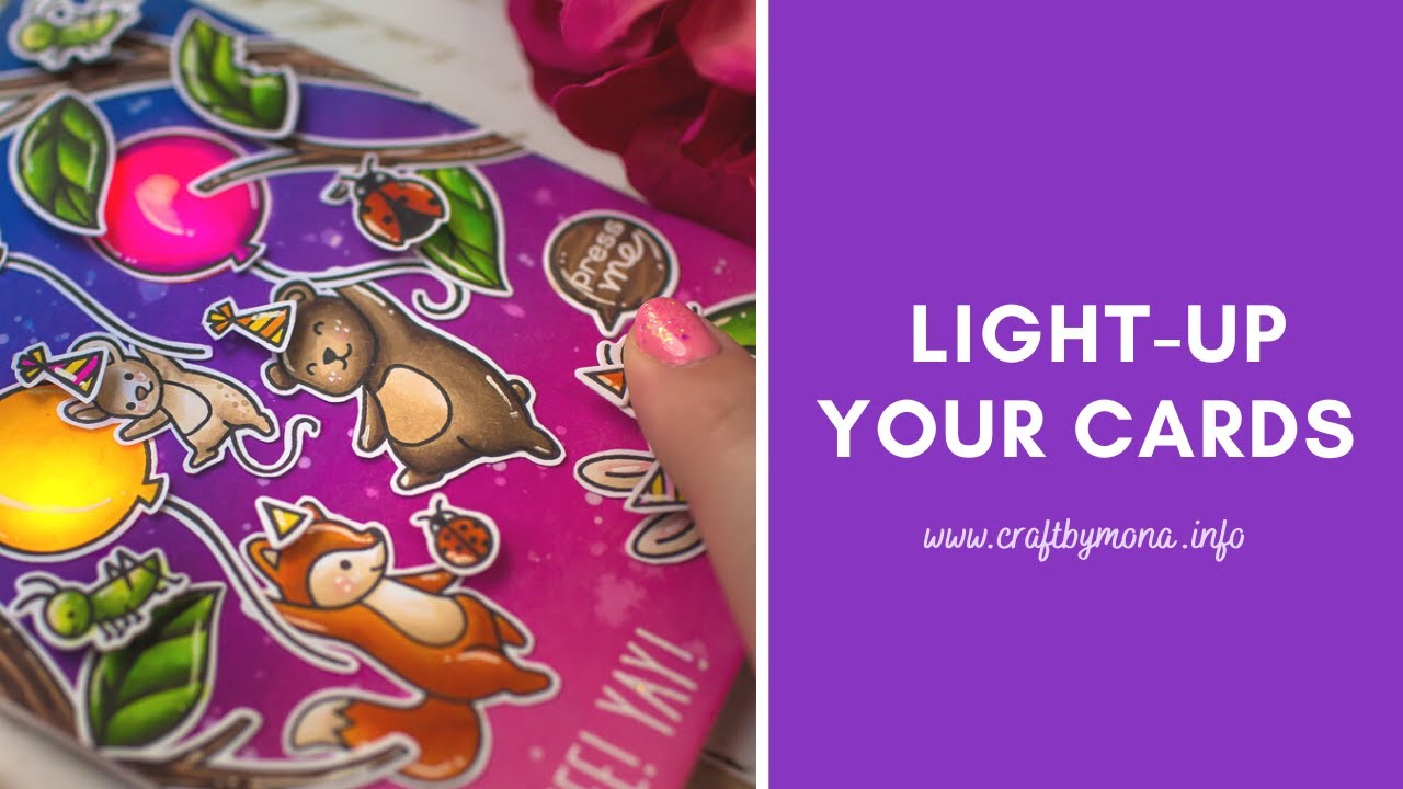 How to light-up your card? Pear Blossom Press | Light-Up Cards Hop