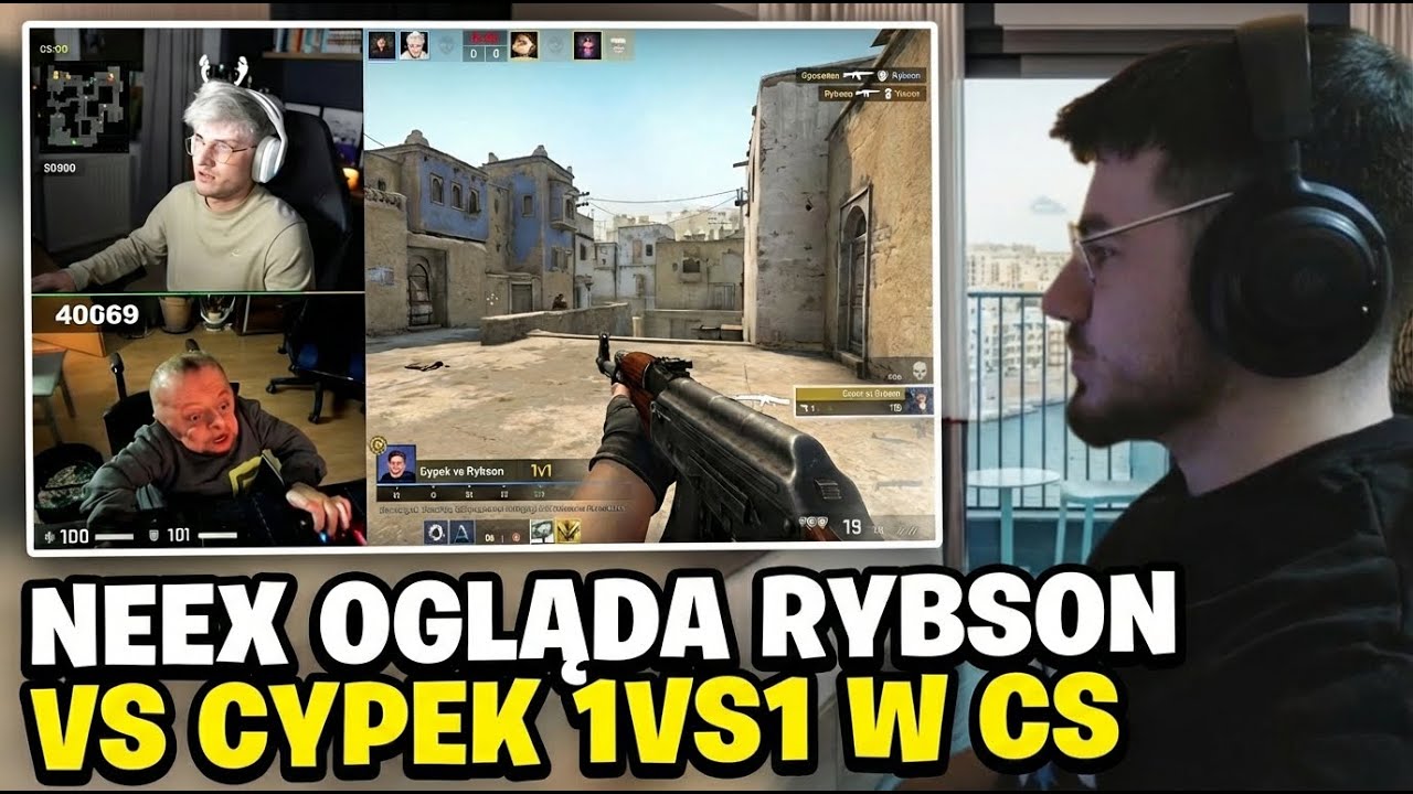 NEEX OGLĄDA MECZ RYBSON VS MIKROCYPEK W CS2