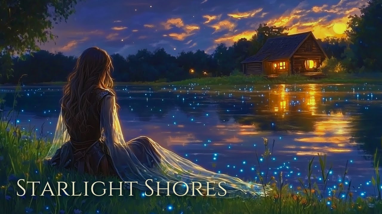 Starlight Shores 🌙 Deep Sleep Fantasy Music & Ambience | 4K