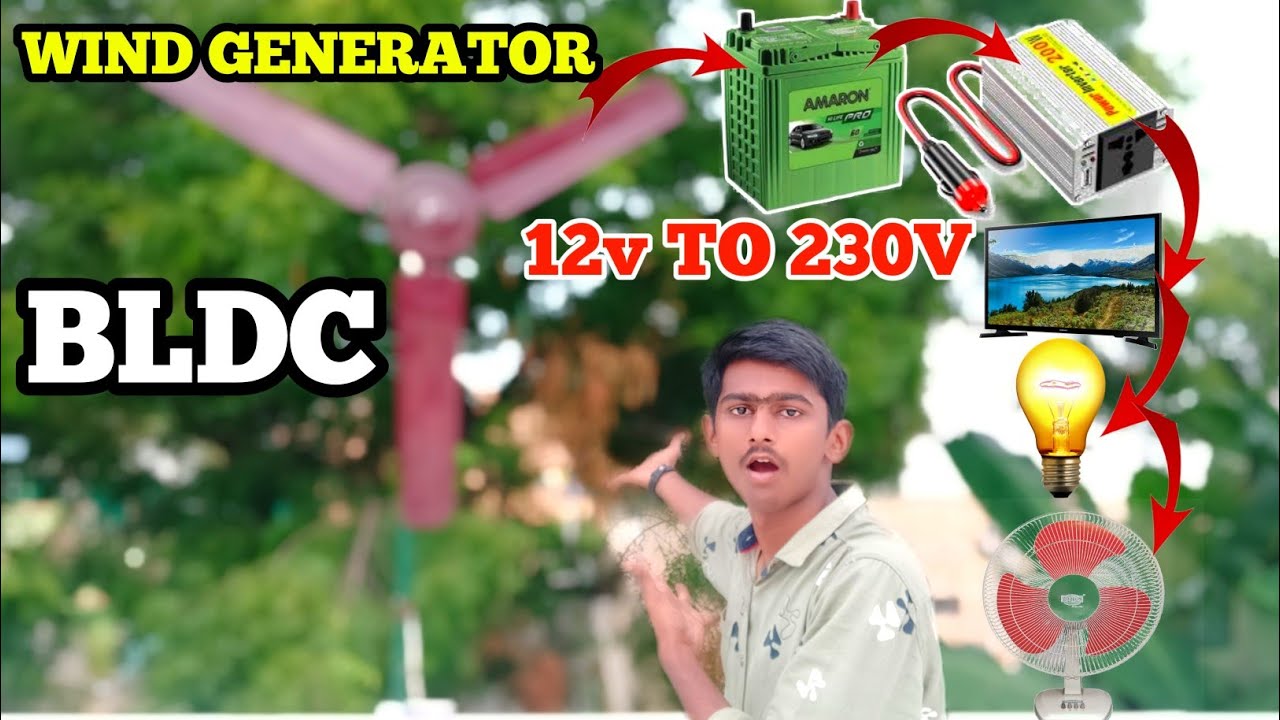 How to make WIND TURBINE at home  |make wind turbine using ceiling fan | பழைய fan மட்டும்  போதும்