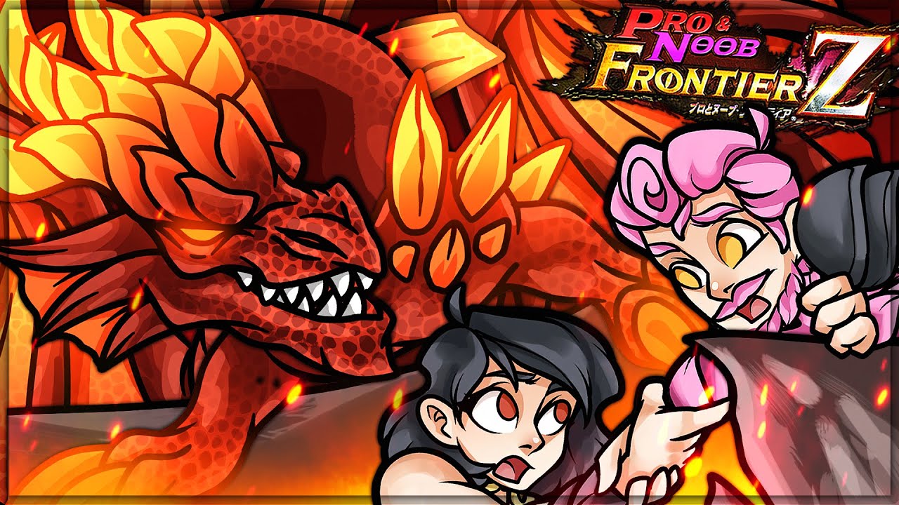 EXTREME CRIMSON FATALIS PAIN - Pro and Noob VS Monster Hunter Frontier! (Crimson Fatalis Gameplay)