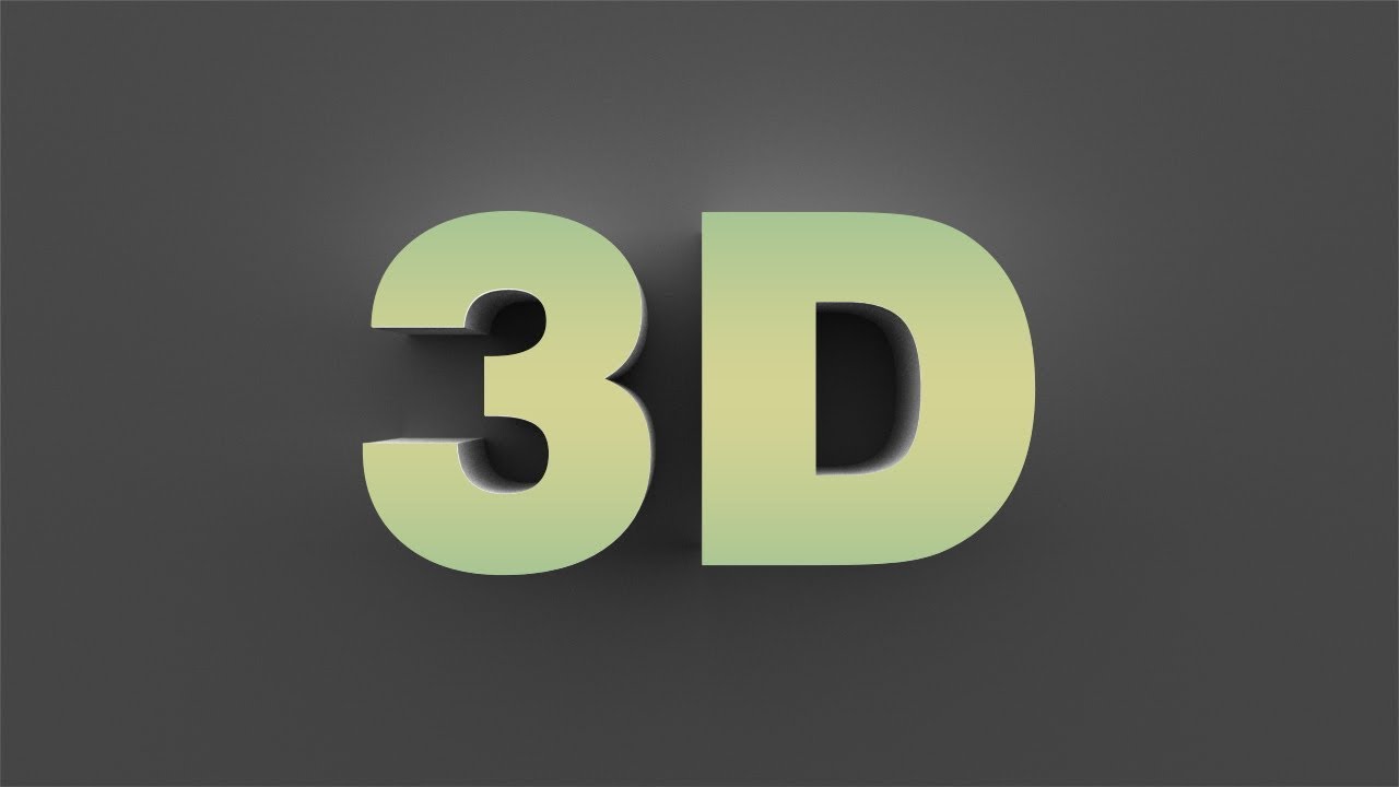Cara mudah membuat tulisan 3D pada photoshop