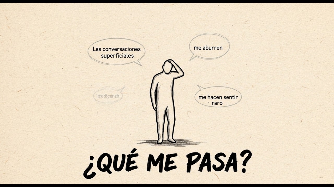 Las conversaciones superficiales me aburren y me hacen sentir raro… ¿qué me pasa?