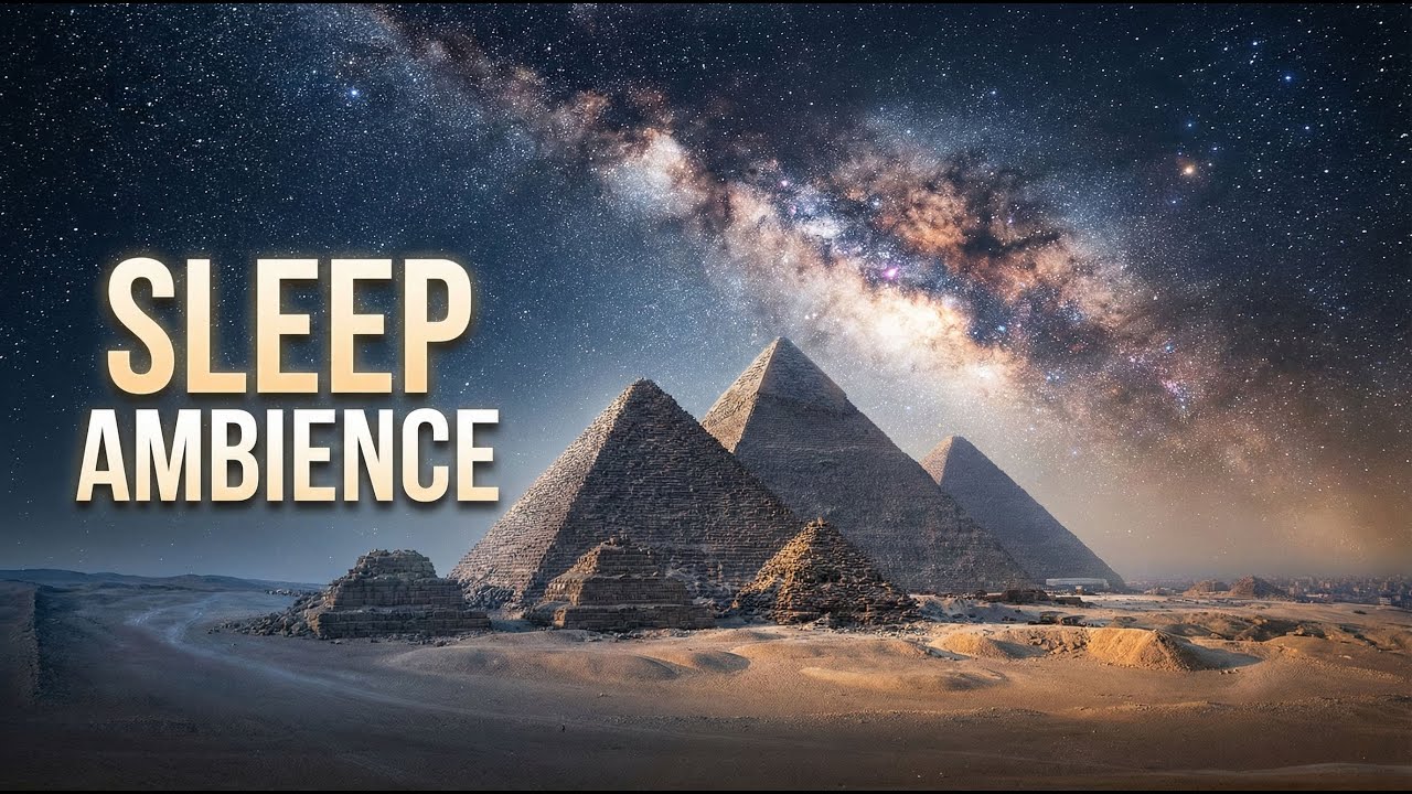 Ancient Egyptian Music for Sleep | Pyramids Under the Stars (2 Hours Night Ambient)