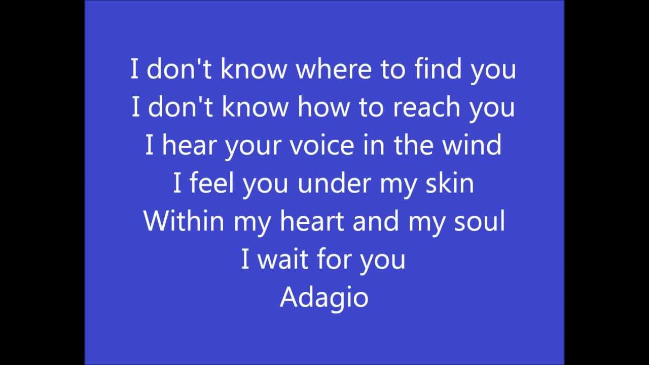 Lara Fabian - Adagio (english version with lyrics)