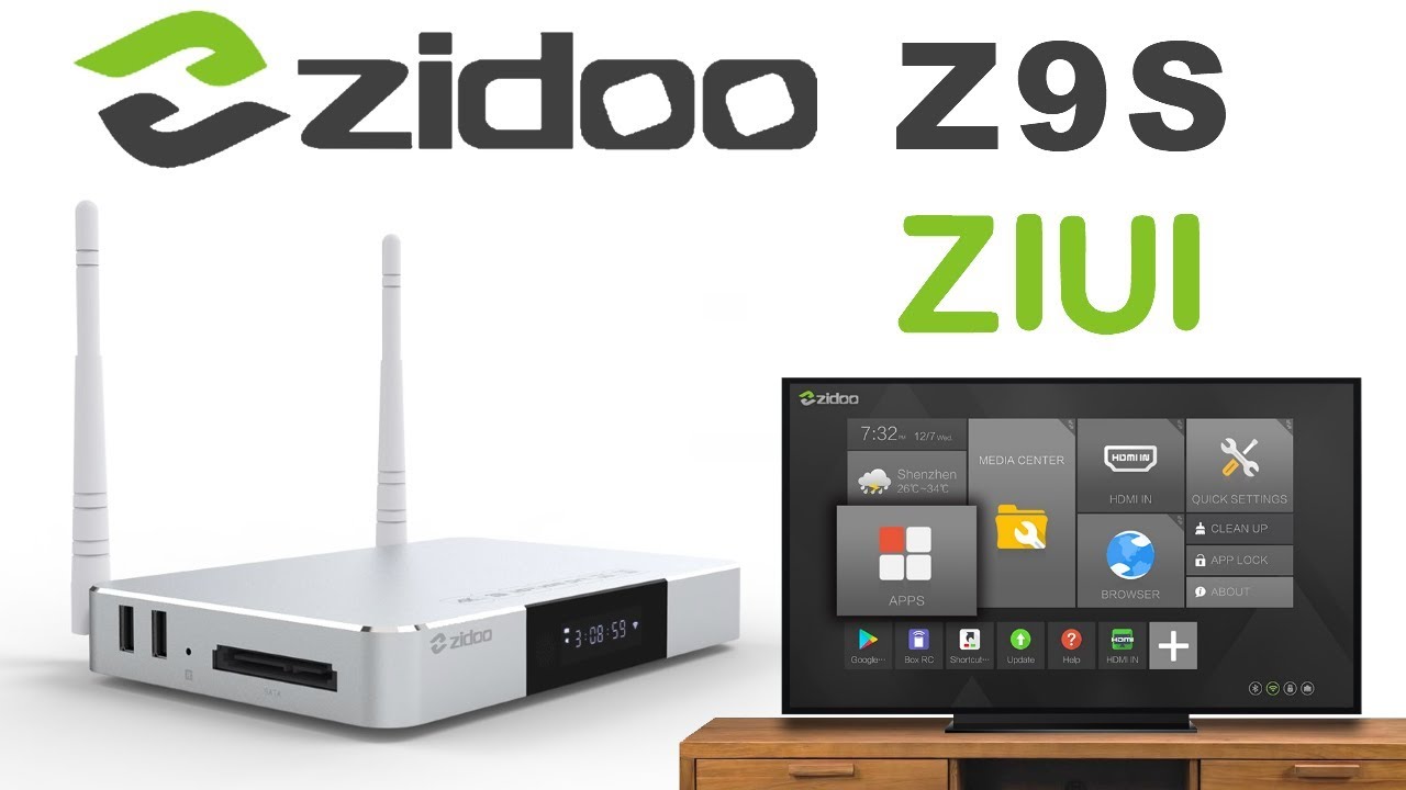 Zidoo Z9S Realtek RTD1296 Quad Core TV Box - Perfect 4K Playback Massive Storage