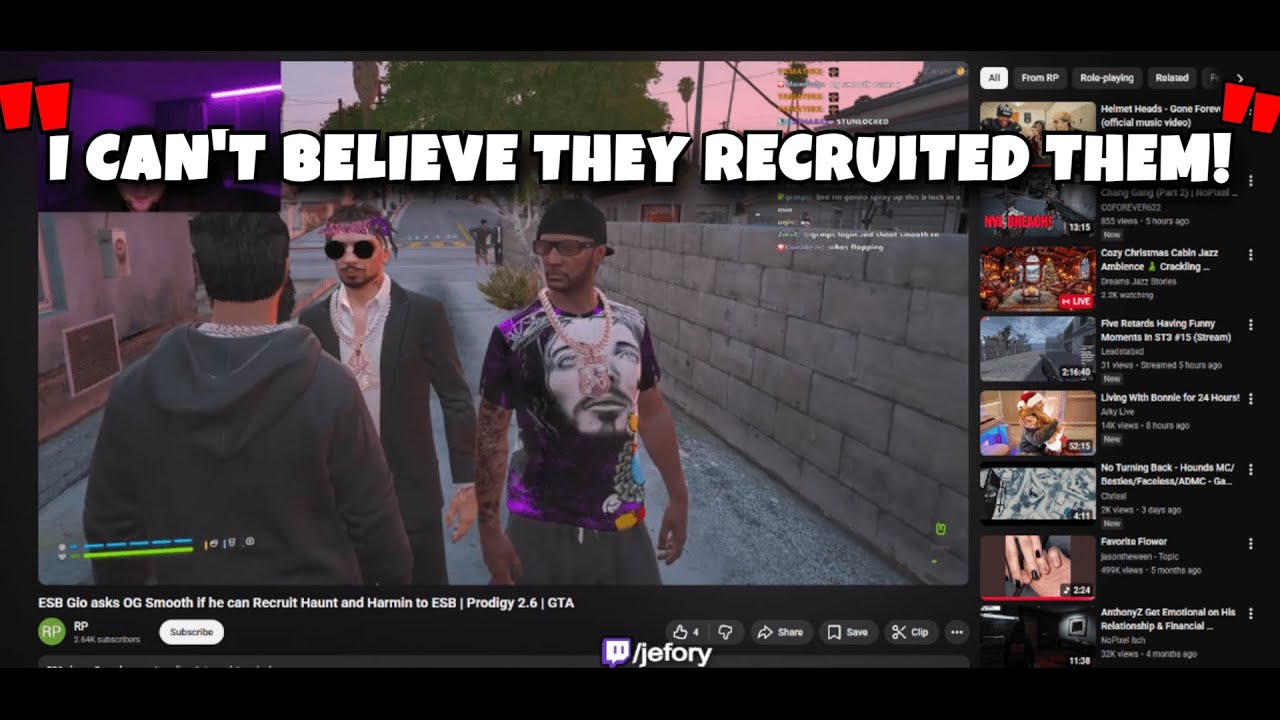 Jefory Leaks ESB's New Recruits and It's INSANE + Explains How it's Good | Prodigy RP | GTA RP
