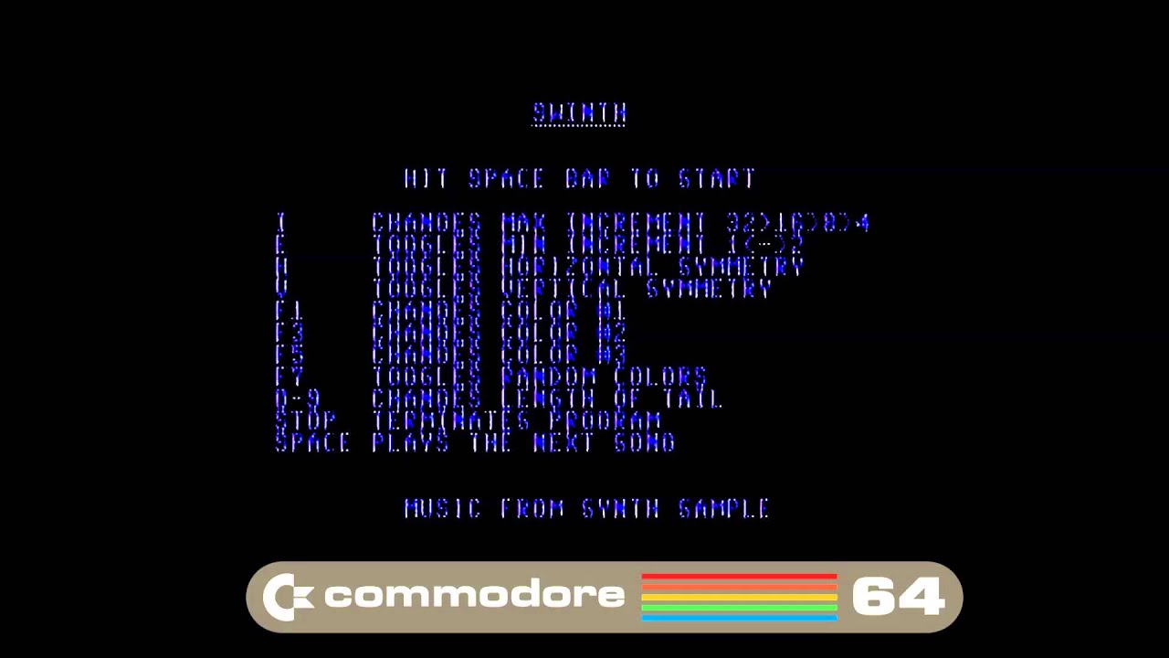 Swinth Commodore 64 compilation in HD - C64 SID chip - BEST SOUND QUALITY!