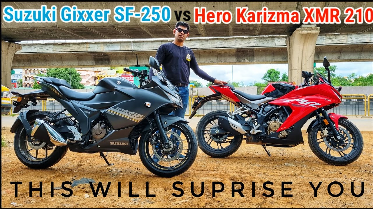 HERO KARIZMA XMR 210 vs SUZUKI GIXXER SF-250 || INDIAN EXPERTISE vs JAPANESE FINESSE ||
