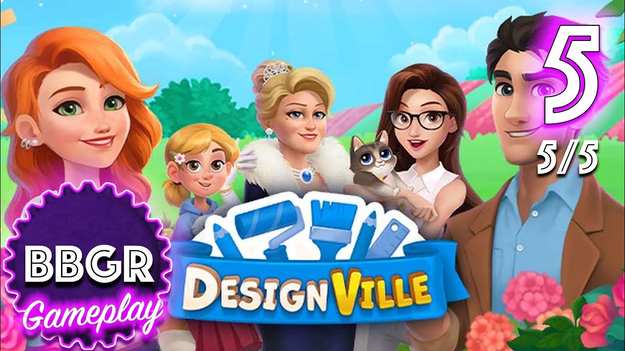 DesignVille: Merge & Design - Review 5/5, Game Play Walkthrough No Commentary 5