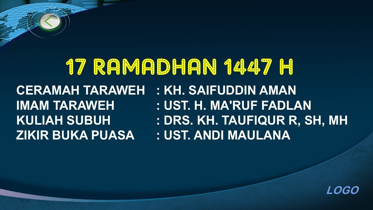 17 Ramadhan Penceramah KH Saifuddin Aman