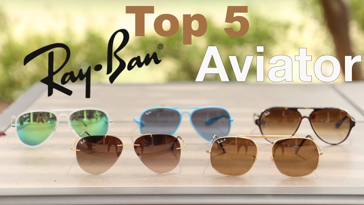 5 лучших моделей солнцезащитных очков-авиаторов Ray-Ban