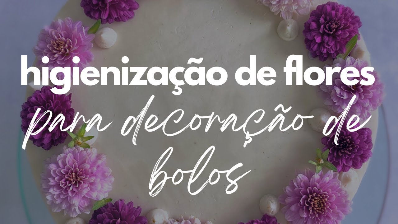 Como higienizar flores para decoração de bolos