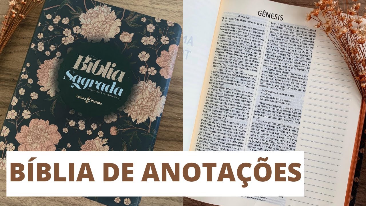 SUA BÍBLIA THOMAS NELSON | Bíblia com Espaço para Anotações | Cravos Dourados