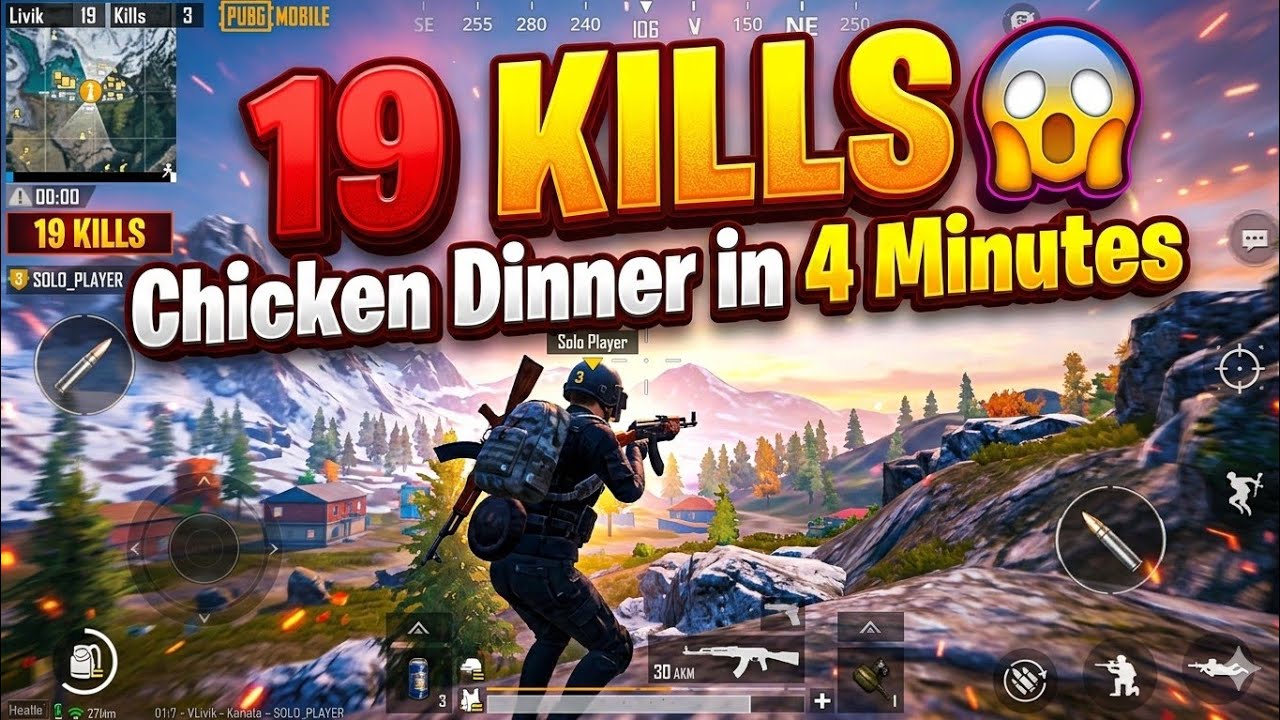 Solo vs Squad | 1v4 | Livik Rush | PUBG | S25 Ultra 