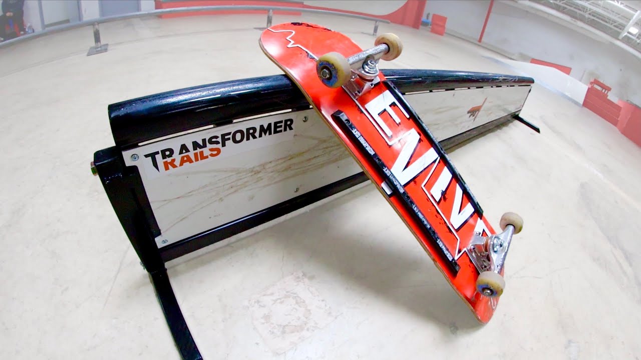 NEW KIND OF SKATE RAIL! (It Transforms)