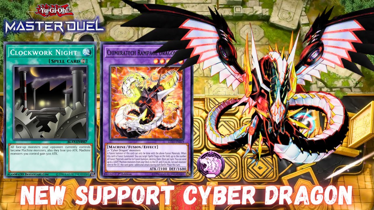 Broken New Support Cyber Dragon Deck Master Duel YuGiOh