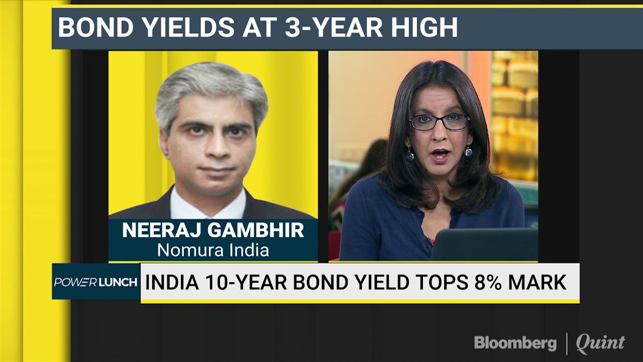 India 10-Year Yield Climbs Past 8% for First Time Since May 2015