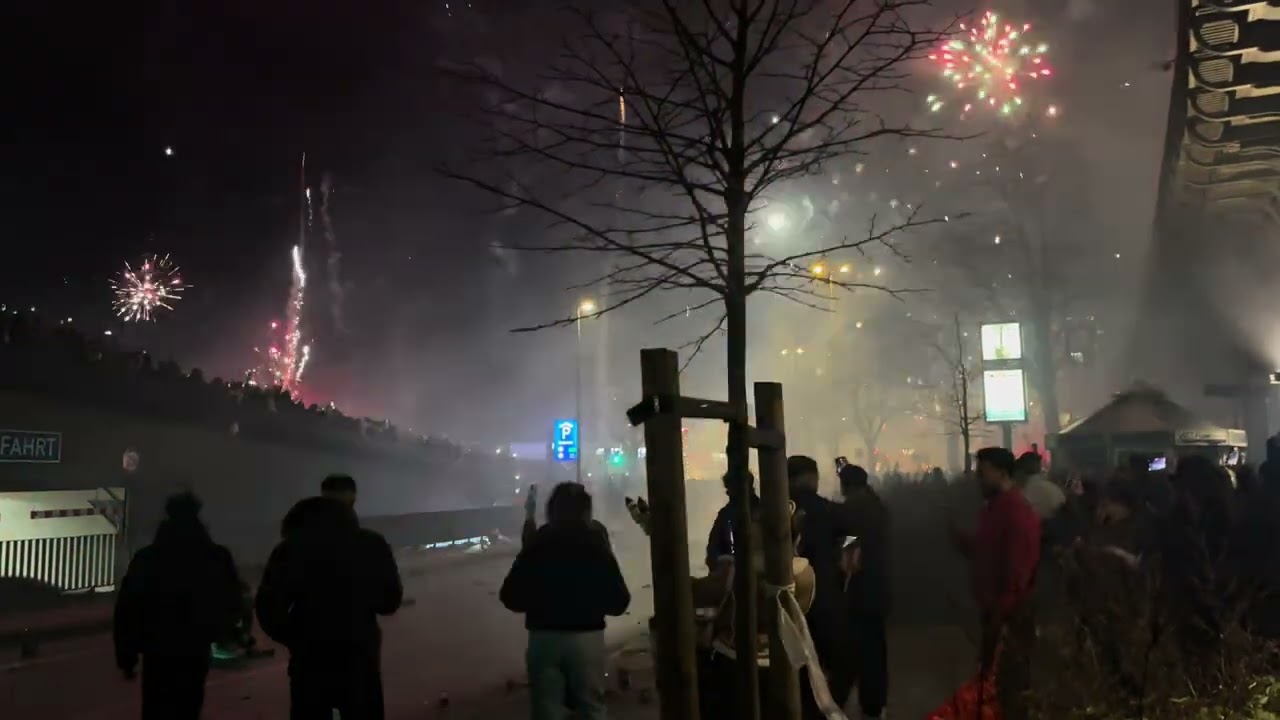 Silvester in Hamburg City 2024 4K HDR