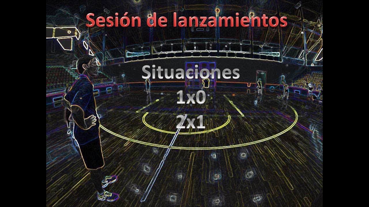 Sesión de lanzamientos de handball 2