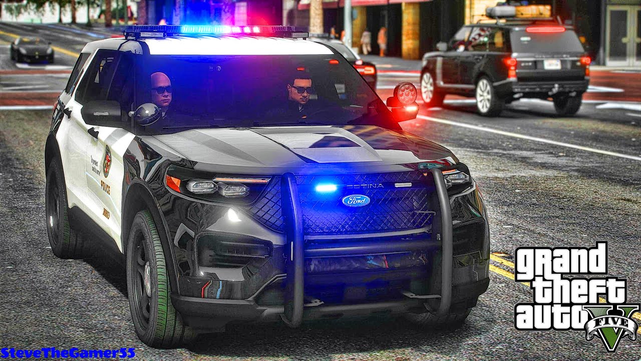 Playing GTA 5 As A POLICE OFFICER City Patrol| LAPD|| GTA 5 Lspdfr Mod| 4K