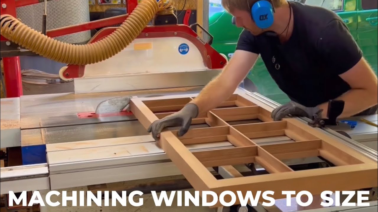 Machining the edge profile on windows