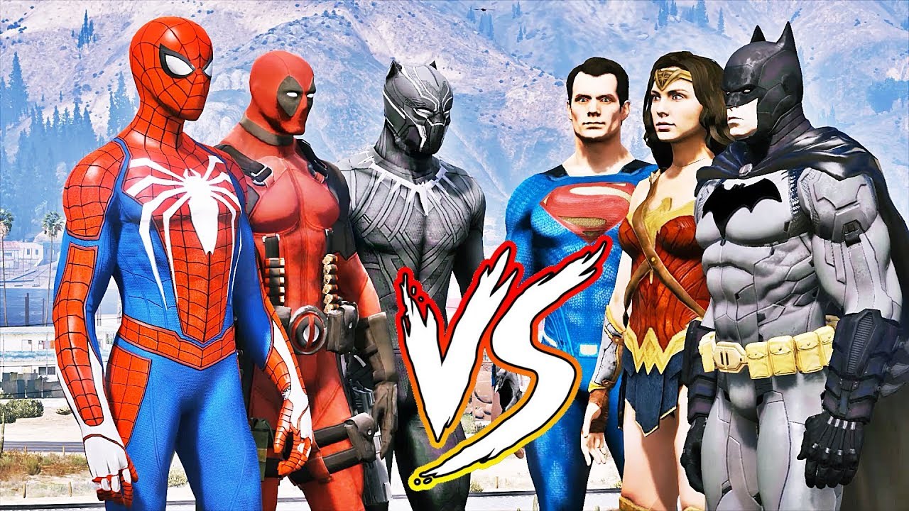 HOMEM ARANHA, PANTERA e DEADPOOL! A Corrida Parkour com Super Heróis - GTA V MODS