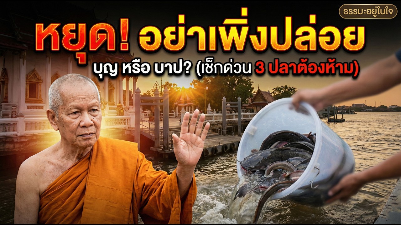 ทำบุญบูชาโทษ! ... ปล่อยเต่าลงน้ำลึก ปล่อยปลาดุกบิ๊กอุยลงคลอง ระวังเคราะห์กรรมจะหนักกว่าเดิม!