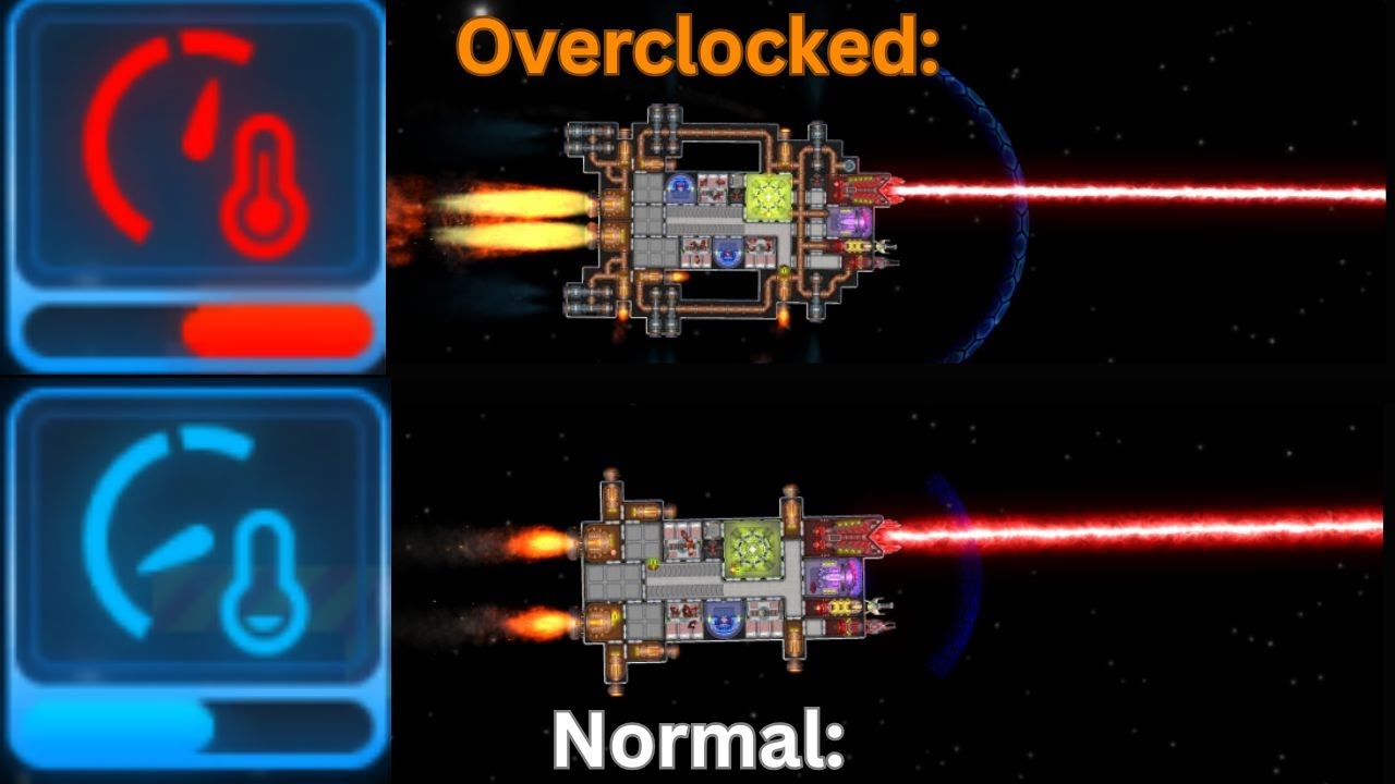 Comparing EVERY Overclocked Part to It's Normal Version | Cosmoteer