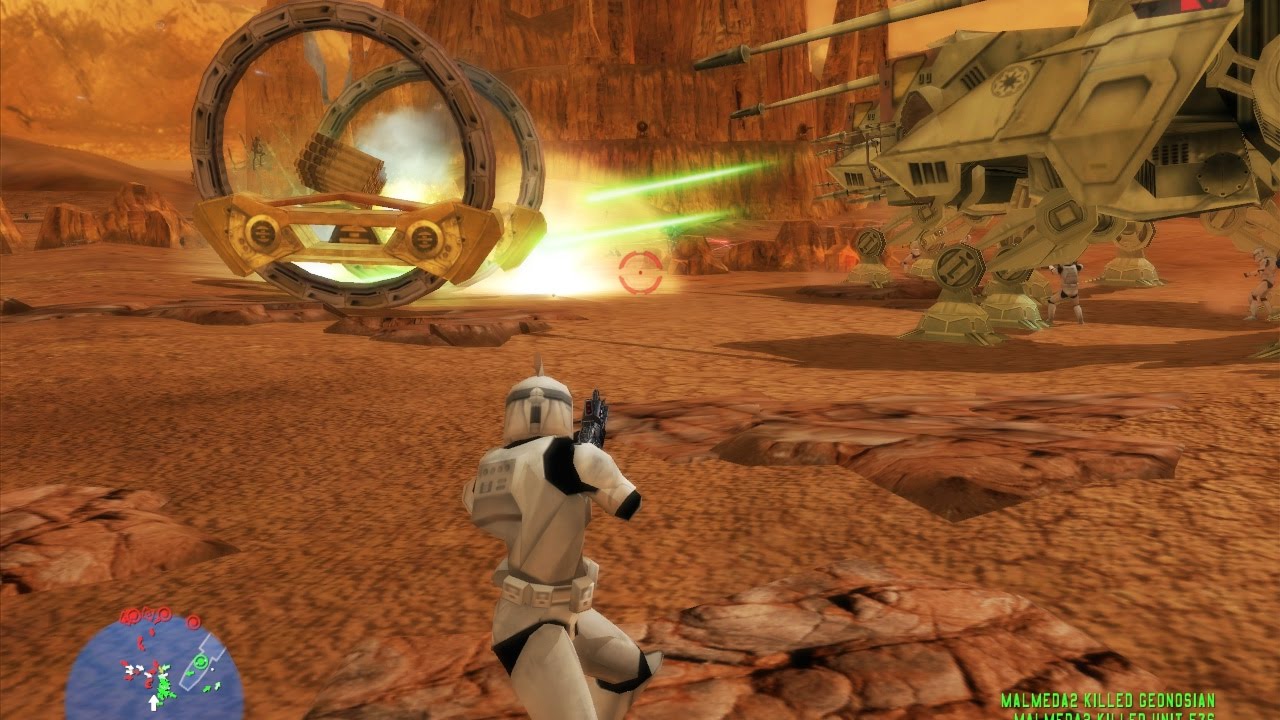 Star Wars Battlefront 1 gameplay The Battle Of Geonosis Clone Wars  mission 4