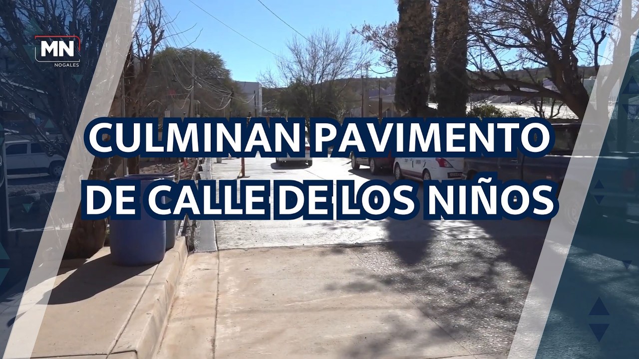 CULMINAN PAVIMENTO DE CALLE DE LOS NIÑOS