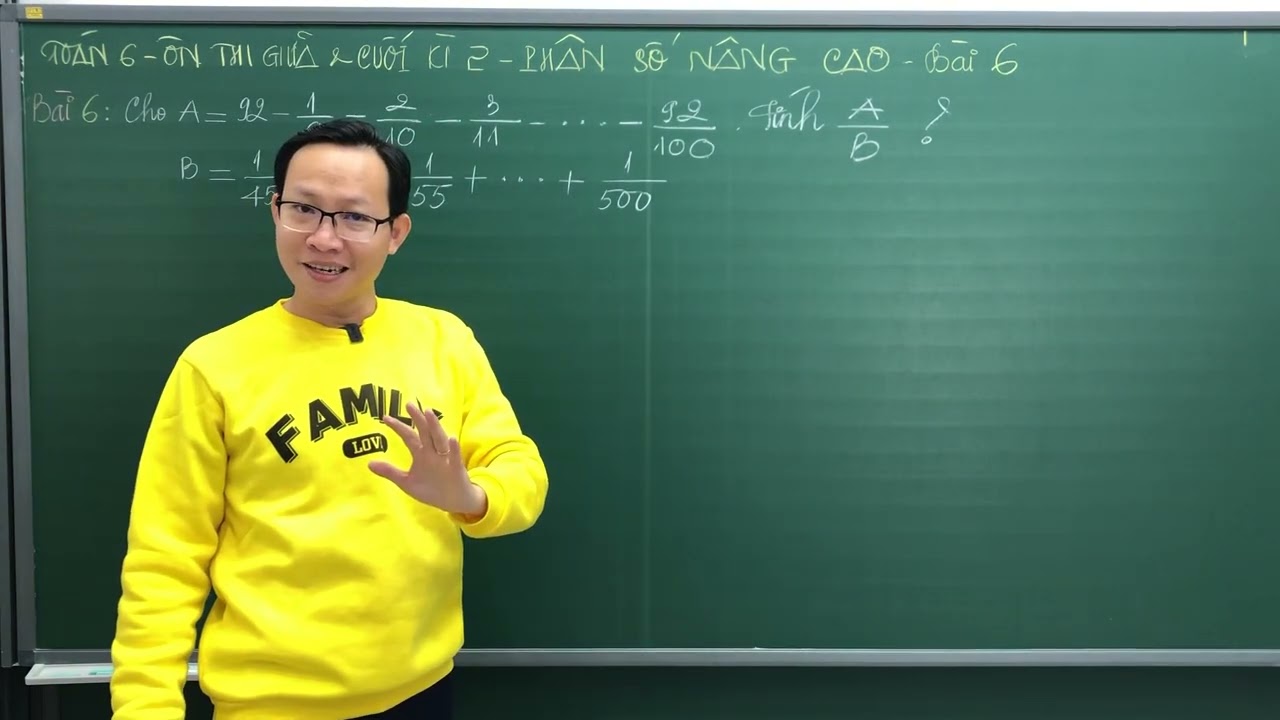 TOÁN 6 - ÔN THI GIỮA VÀ CUỐI KÌ 2 - CÂU NÂNG CAO SỐ 6 - THẦY KENKA