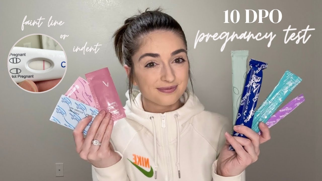 10 DPO Early Pregnancy Test | Faint Line or Indent | 2024 #infertility
