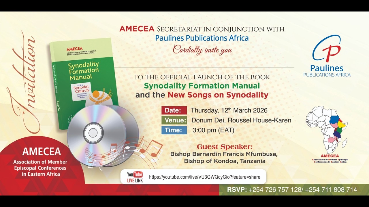 12-03-2026 | CAPUCHIN TV LIVE  | AMECEA | OFFICIAL BOOK LAUNCH AND NEW SONGS ON SYNODALITY