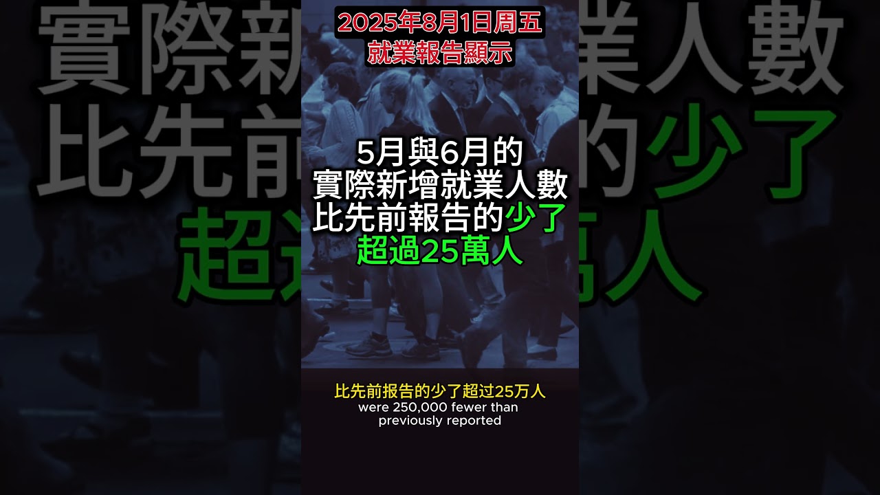 2025年7月就业数据大幅修正后果