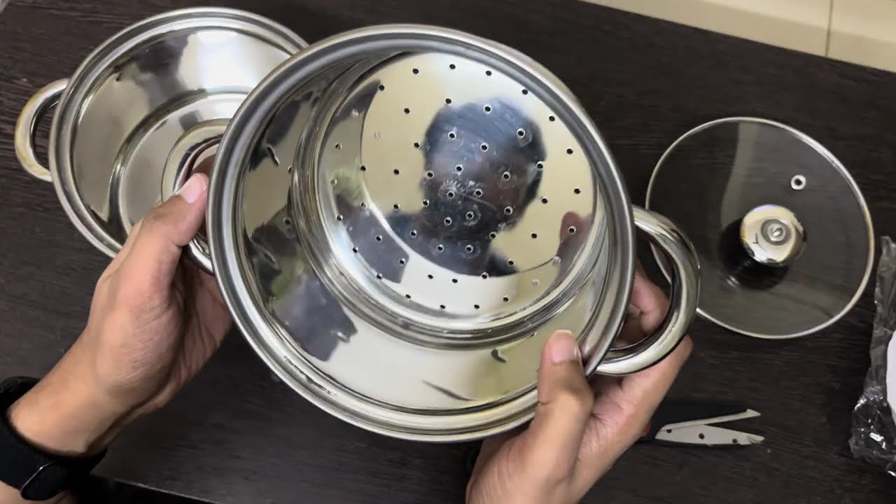 🍲 Unboxing Pigeon by Stovekraft Steel X Steamer | Ideal for Steaming Modaks & Momos (4.6L)! 🥢