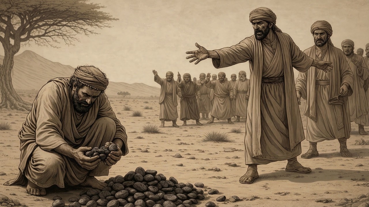 اتهموه بالجنون حين جمع الحجارة السوداء… لكن ما اكتشفه قلب موازين التجارة في المدينة!