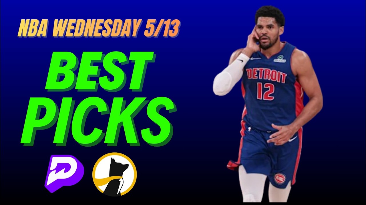 BEST NBA WEDNESDAY PRIZEPICKS TODAY🔥| PLAYER PROPS MAY 13TH #nba #prizepicks