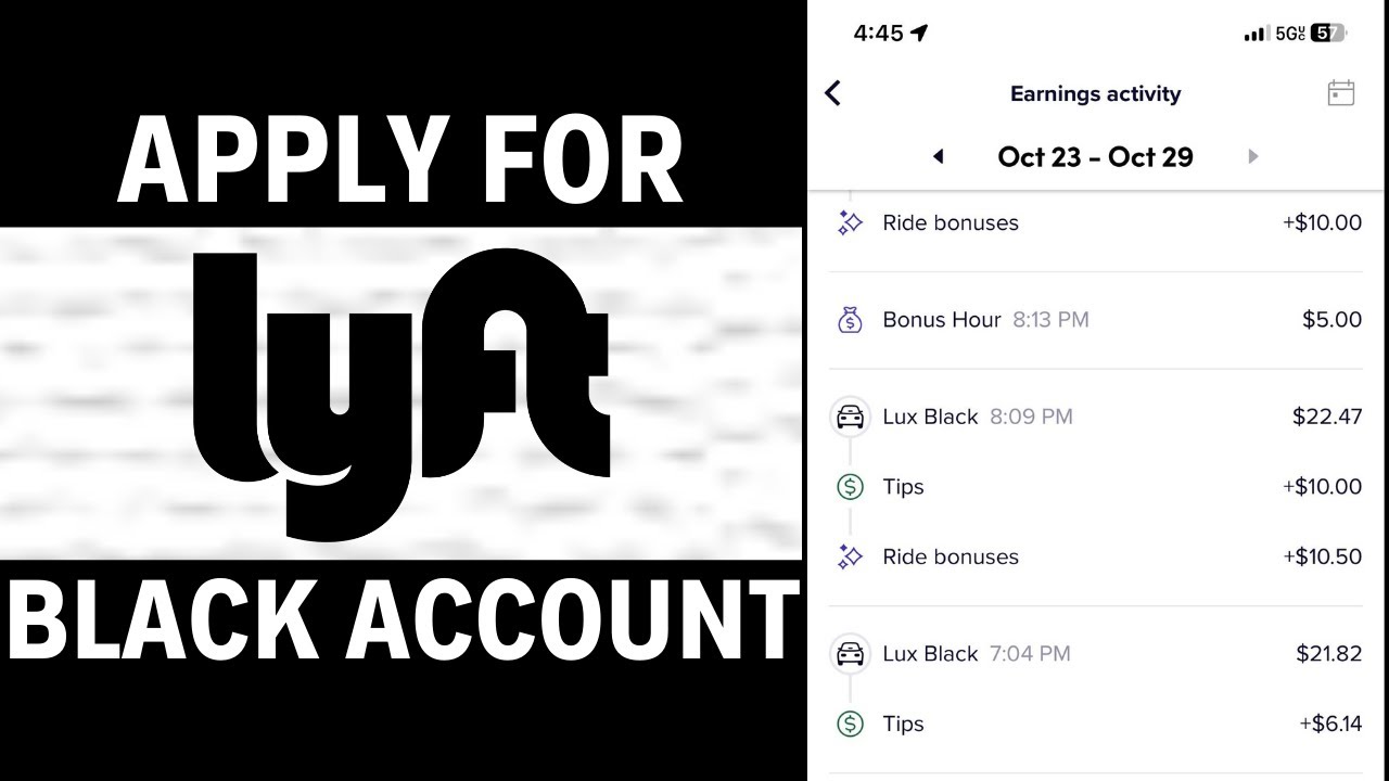 How to Apply to be a Lyft Black Driver (SUPER QUICK TUTORIAL)