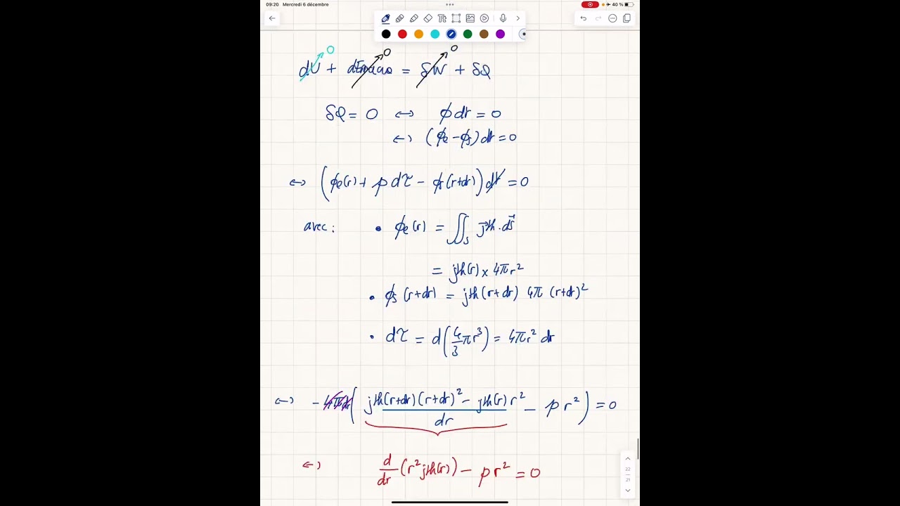 Correction d’un exercice de diffusion thermique : sphère radioactive (diffusion en sphériques)