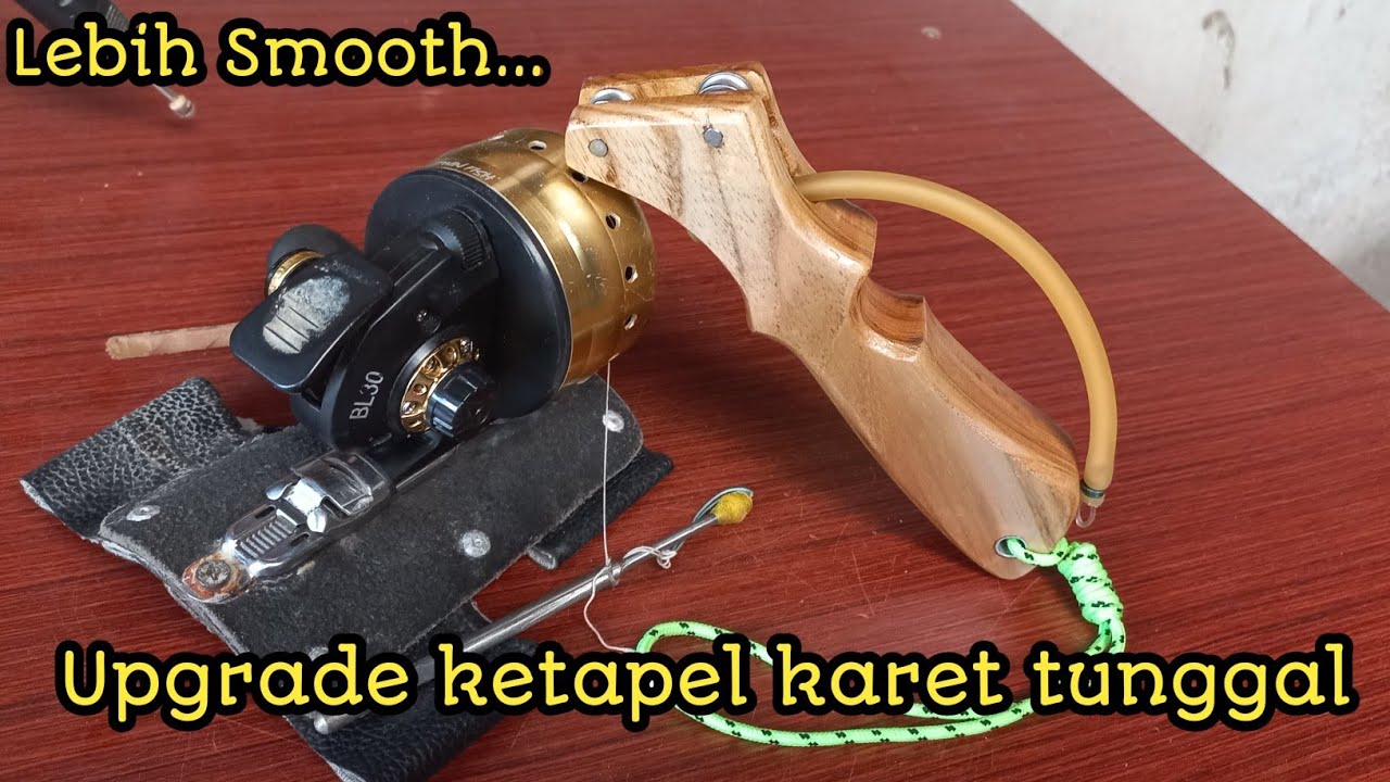 upgrade ketapel karet tunggal lebih jost / ketapel karet single tube