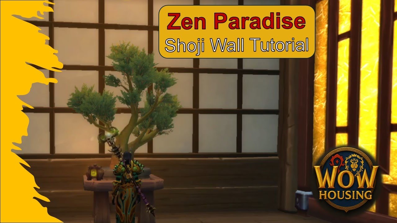 How to Create Japanese Shoji Walls: a WoW Housing Tutorial