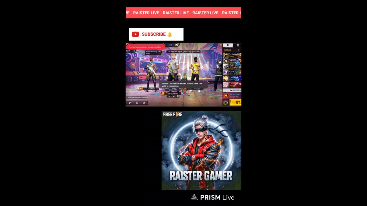 Live streaming of raistar