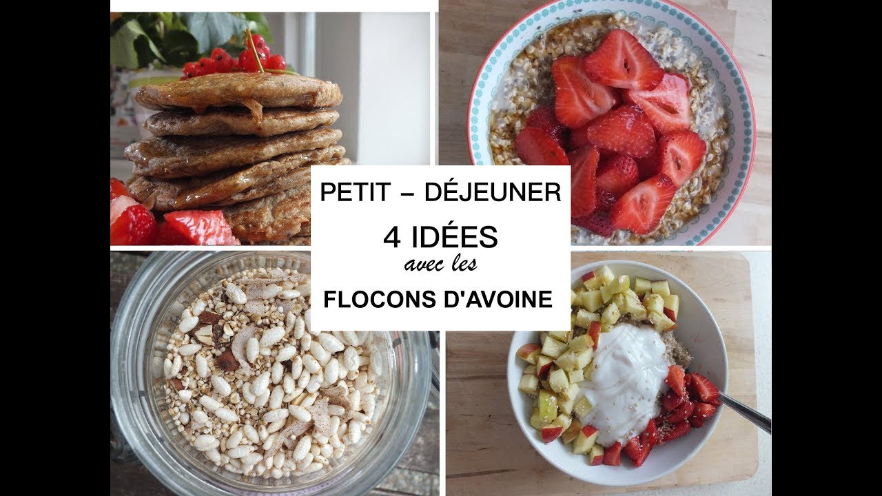 4 Petits-déjeuners aux flocons d'avoine